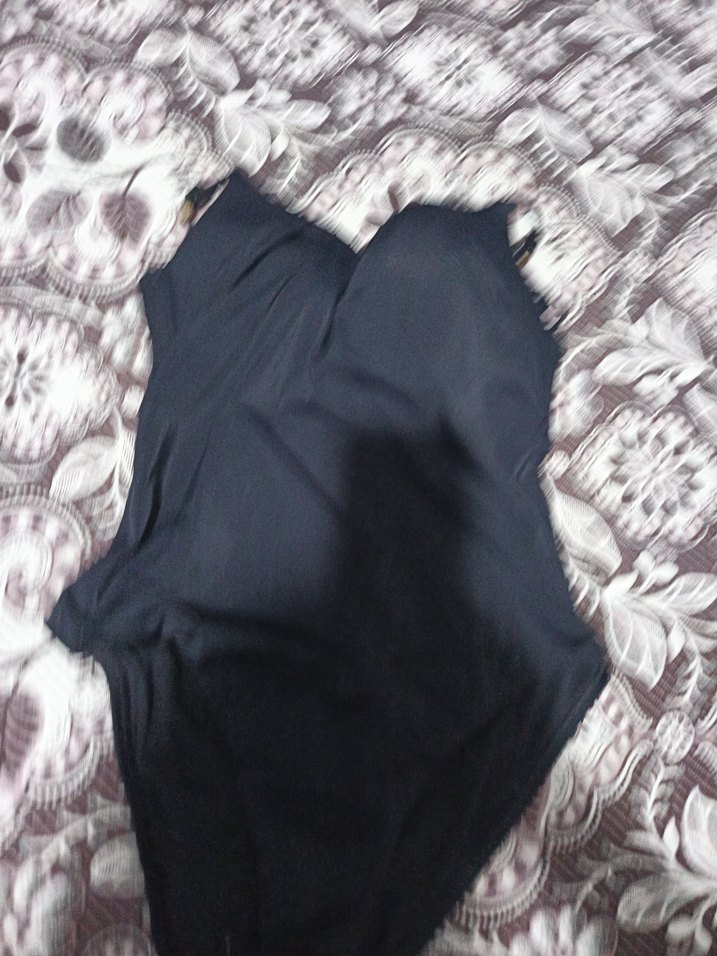 Dantel Detaylı Siyah Mayo - Görsel 2