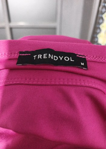 Pembe Kısa Kollu Crop - Görsel 3