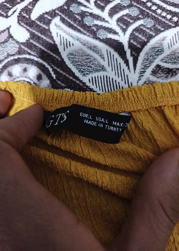 Sarı Bohem Düğmeli Uzun Kadın Tulum - Görsel 4