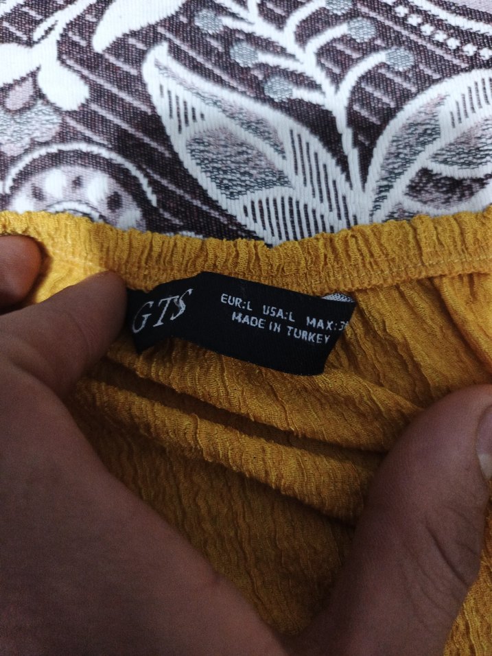 Sarı Bohem Düğmeli Uzun Kadın Tulum - Görsel 4