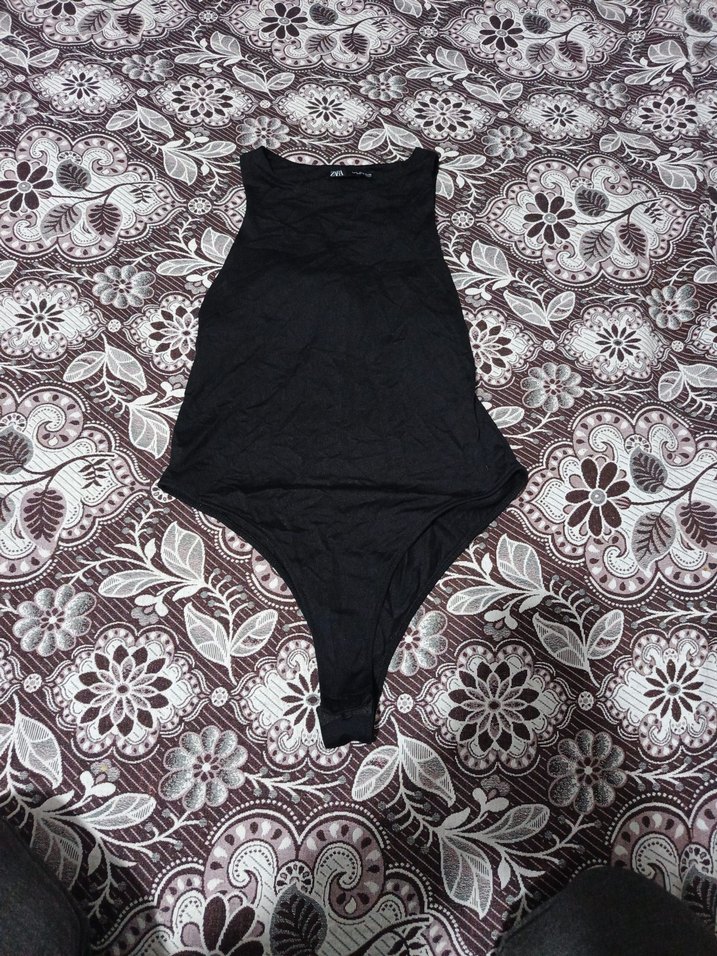 Dantel Detaylı Siyah Bohem Monokini - Görsel 2