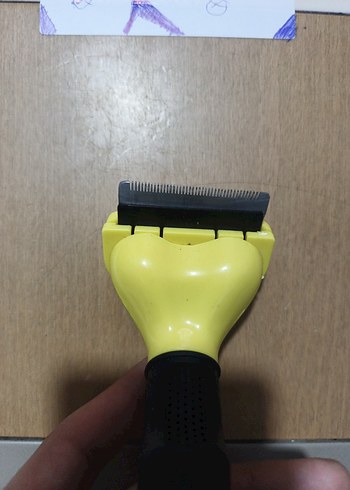 Sarı Kedi Tüy Toplama Fırçası - Görsel 4