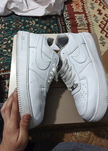 Beyaz Bağcıklı Spor Ayakkabı - Görsel 4