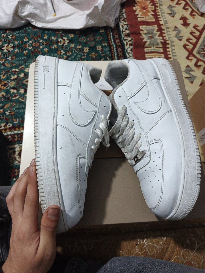 Beyaz Bağcıklı Spor Ayakkabı - Görsel 4