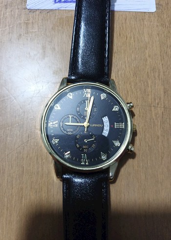 Siyah Minimalist Erkek Biker Saat - Görsel 3