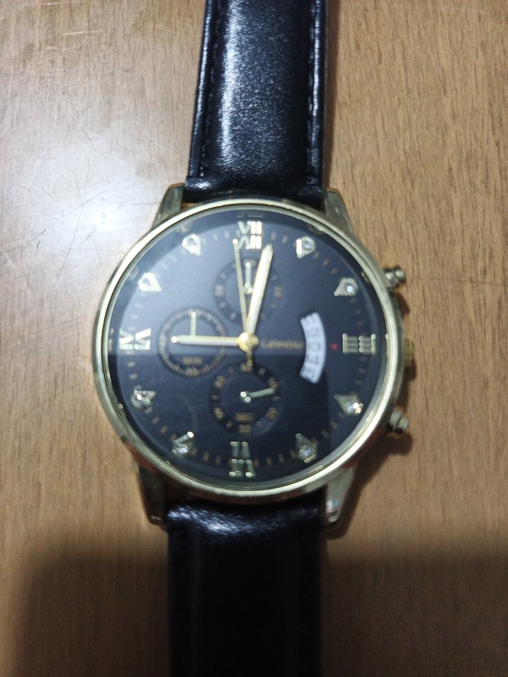 Siyah Minimalist Erkek Biker Saat - Görsel 2