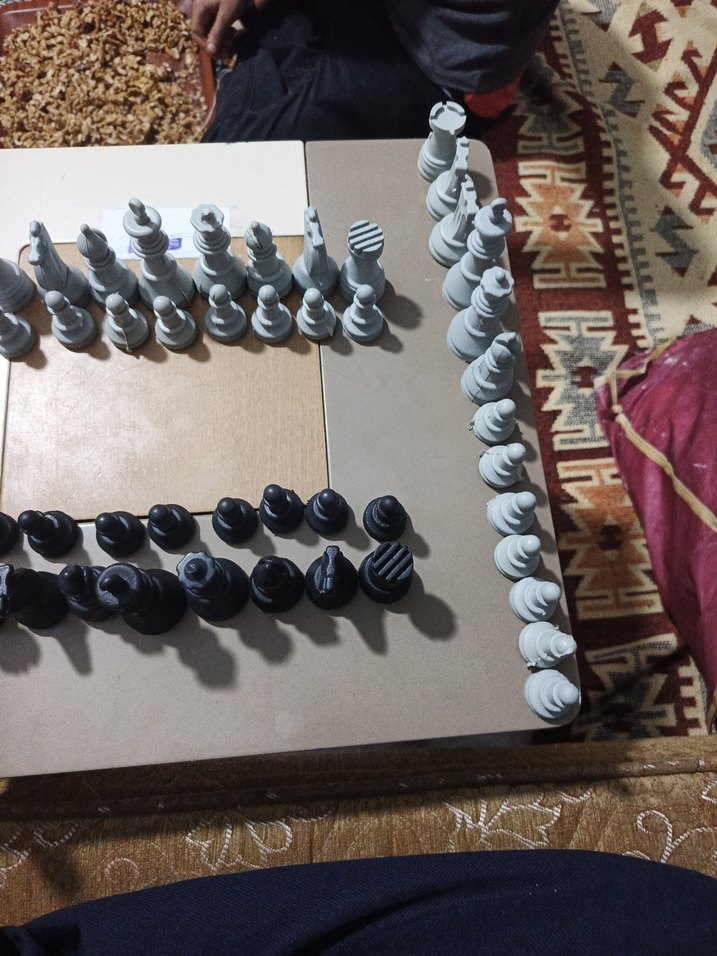 Siyah Beyaz Satranç Takımı - Görsel 2