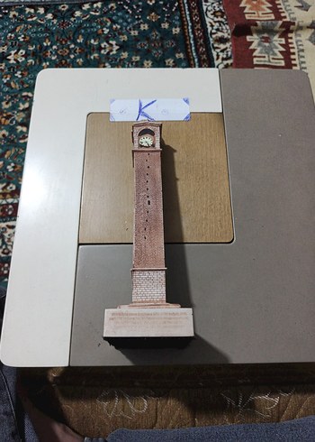 Adana İşi Eskitme Büyük Saat Biblo 35 cm - Görsel 7