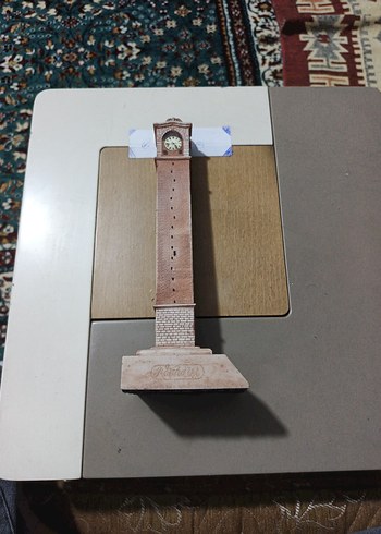 Adana İşi Eskitme Büyük Saat Biblo 35 cm - Görsel 6