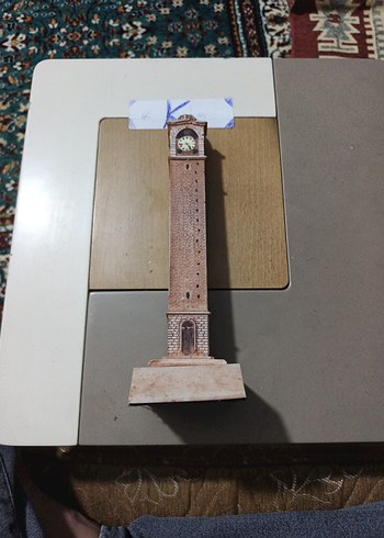 Adana İşi Eskitme Büyük Saat Biblo 35 cm - Görsel 2