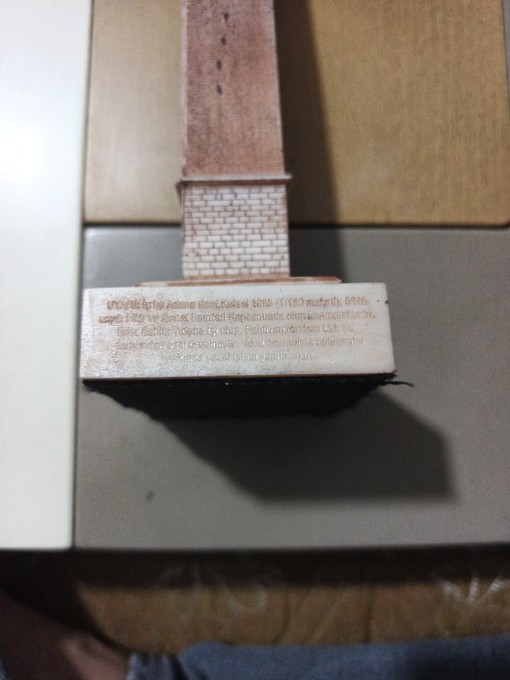 Adana İşi Eskitme Büyük Saat Biblo 35 cm - Görsel 4