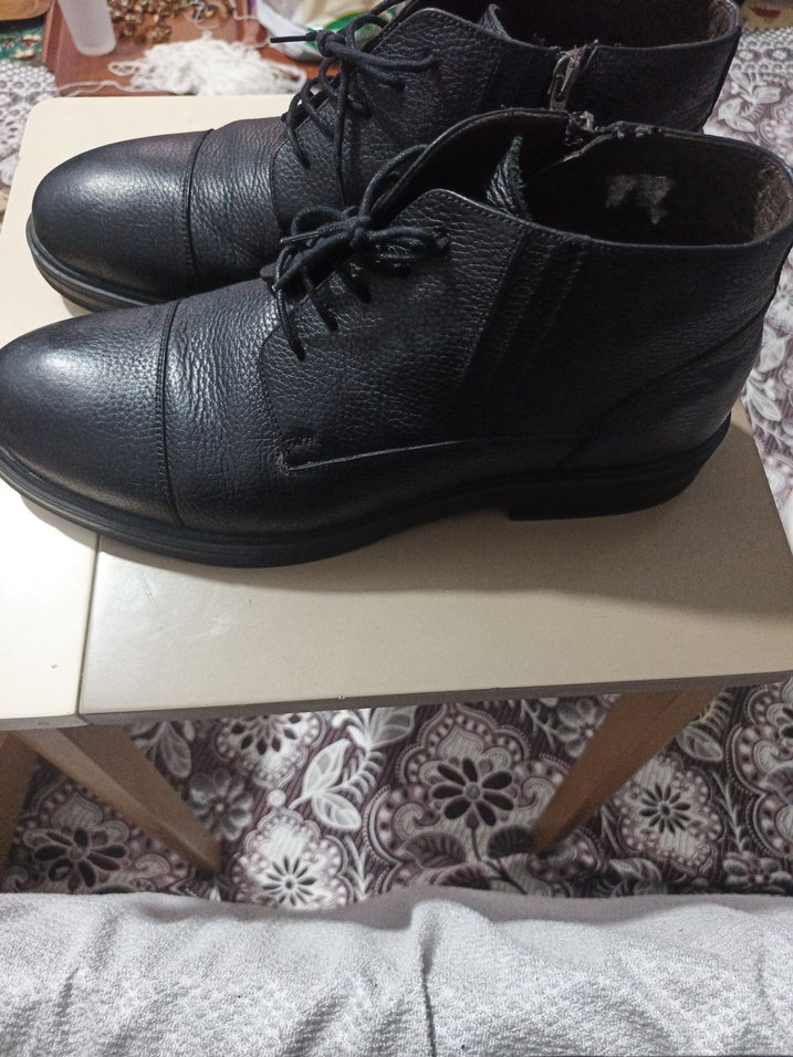 Siyah Bağcıklı Erkek Kauçuk Bot - Görsel 3