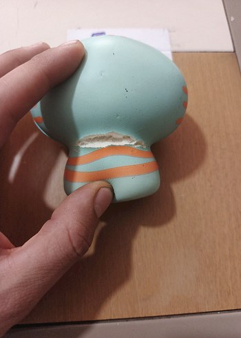 Turkuaz Pastel Kedi Figürlü Oyuncak - Görsel 3