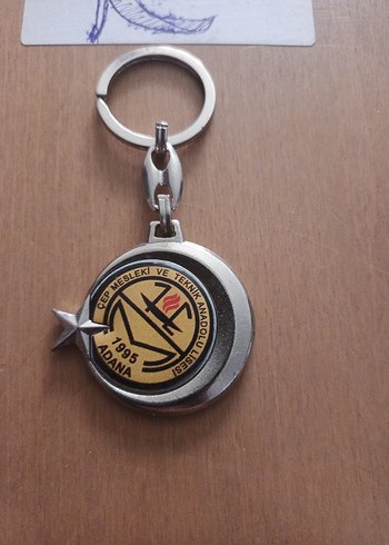 Altın Renkli Vintage Erkek Anahtarlık - Görsel 3