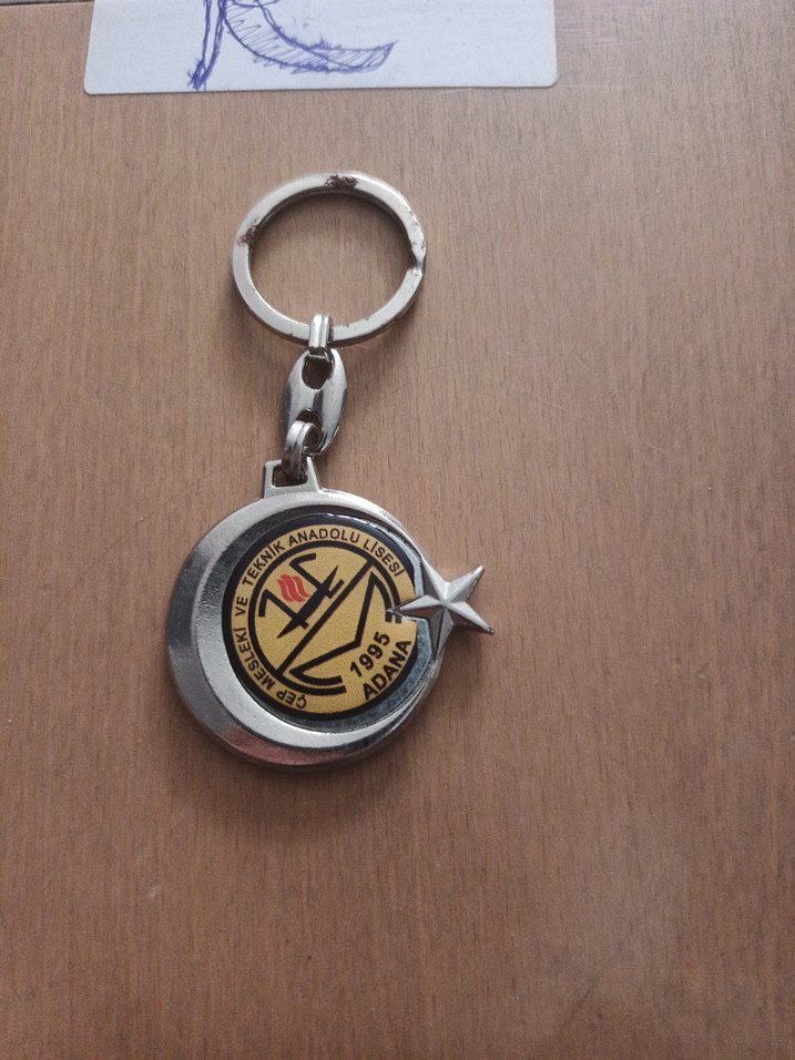 Altın Renkli Vintage Erkek Anahtarlık - Görsel 2