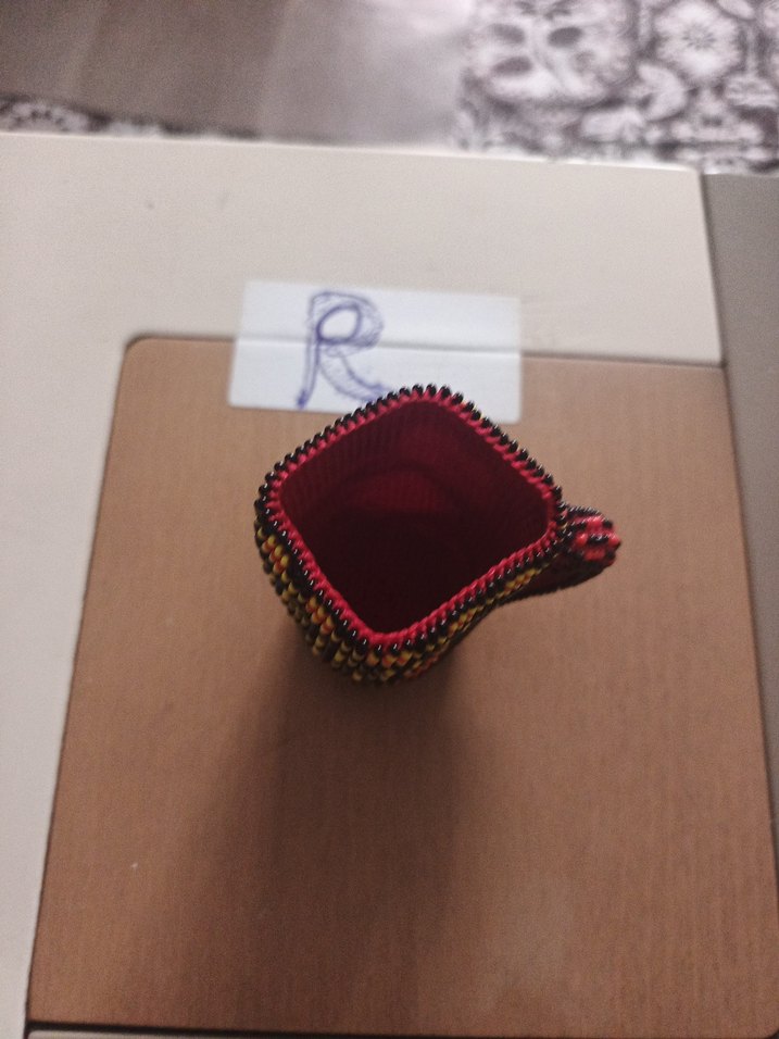 Bordo Boncuklu bardak kılıfı - Görsel 5