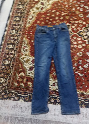 Diğer Renkli Batik Desenli Bol Kesim Kadin Kot Pantolon