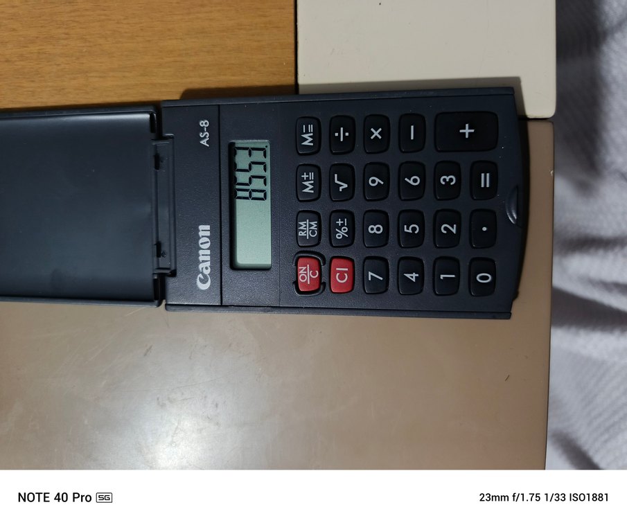 Canon Siyah Hesap Makinesi AS-8 - Görsel 2