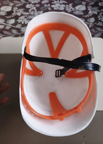 Beyaz Parlak  Polis Kaskı - Görsel 2