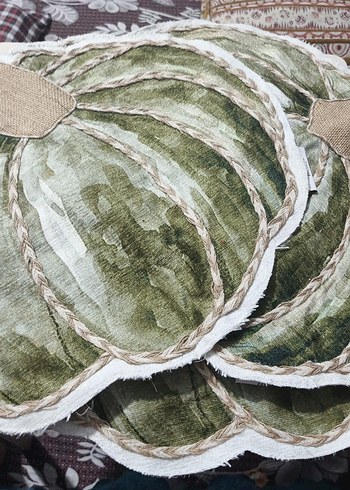 Nakışlı Yeşil Kabak figür ev malzemesi - Görsel 4