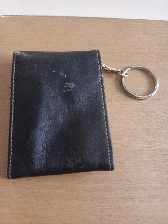 Siyah Minimalist Erkek Cüzdan Anahtarlık - Görsel 2