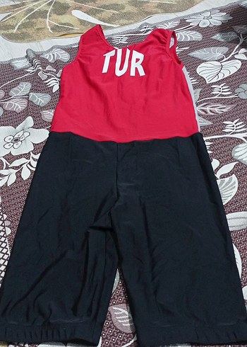 Kırmızı Gri Erkek Kısa Yüzme Mayo - Görsel 2