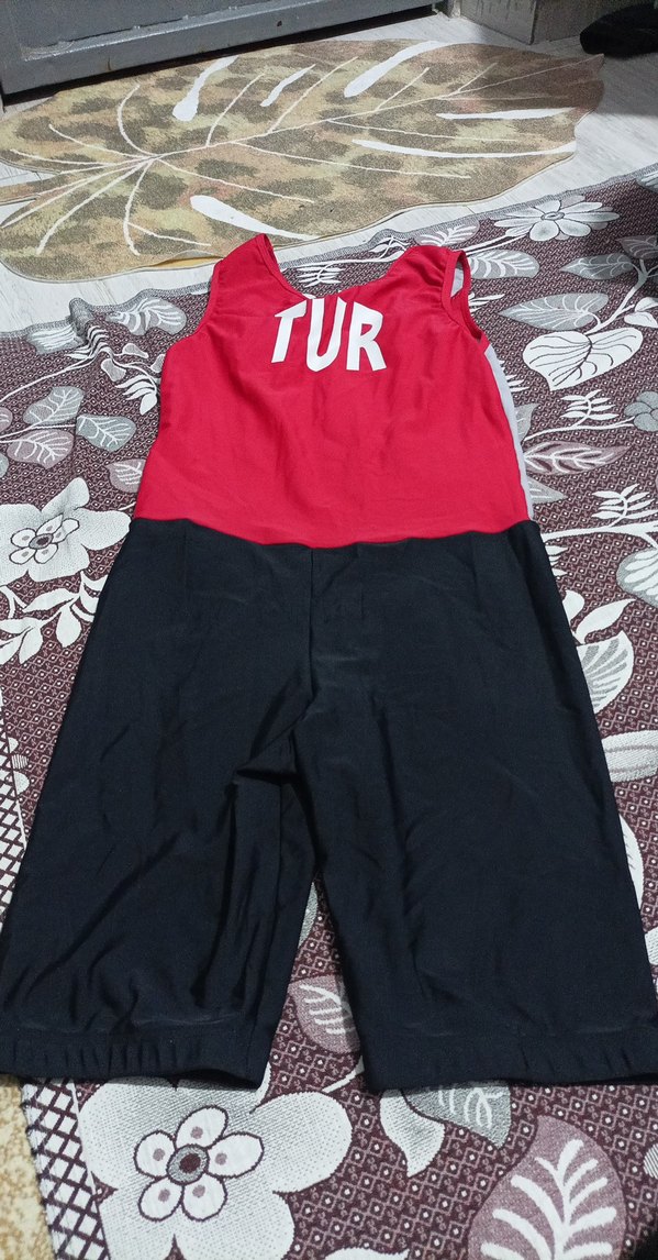 Kırmızı Gri Erkek Kısa Yüzme Mayo - Görsel 2