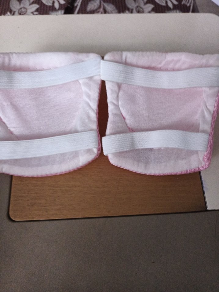 Pembe Motosiklet Dizliği Velcro Kayışlı - Görsel 2