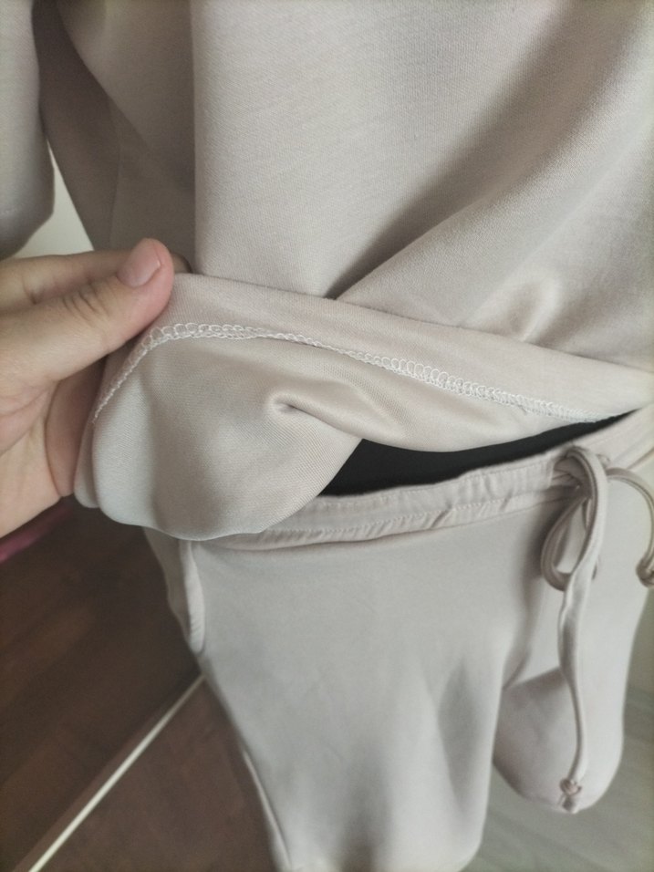 Bej Kadın Mini Eşofman Takımı - Görsel 5