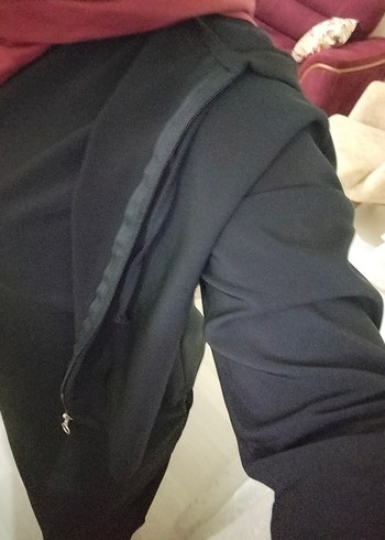 içi kolsuz elbise dışı kapşonlu ceket - Görsel 5