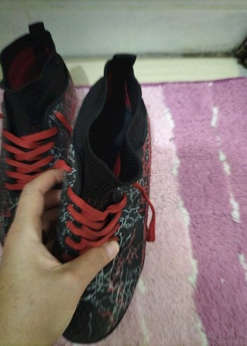 Kırmızı Yılan Desenli Erkek Futbol Ayakkabısı - Görsel 8