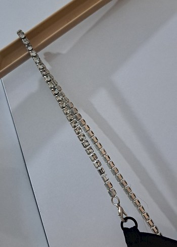 Zincir Detaylı Siyah Gotik Vücut Zinciri - Görsel 3