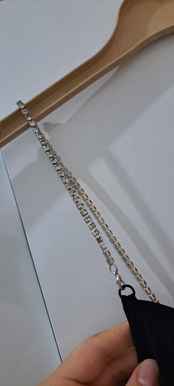 Zincir Detaylı Siyah Gotik Vücut Zinciri - Görsel 3