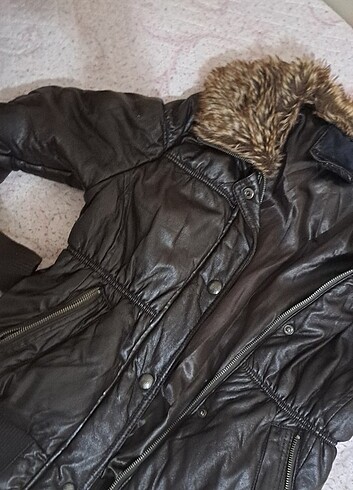 s Beden kahverengi Renk Deri mont