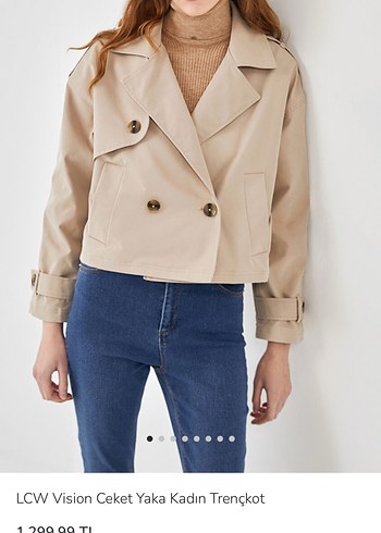 LCW Vision Bej Kadın Trençkot - Görsel 3