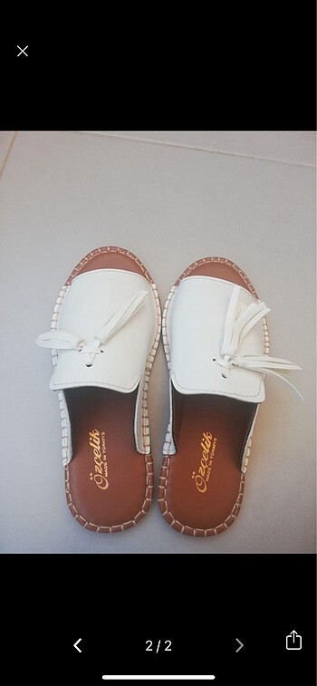 Beyaz terlik - Görsel 2