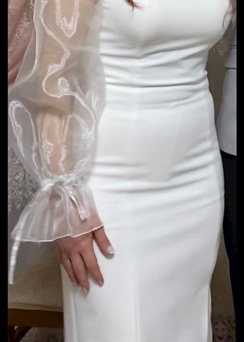 Beyaz söz,isteme,nişan elbise - Görsel 2