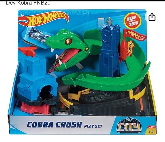 Hotwheels cobra Crush play set