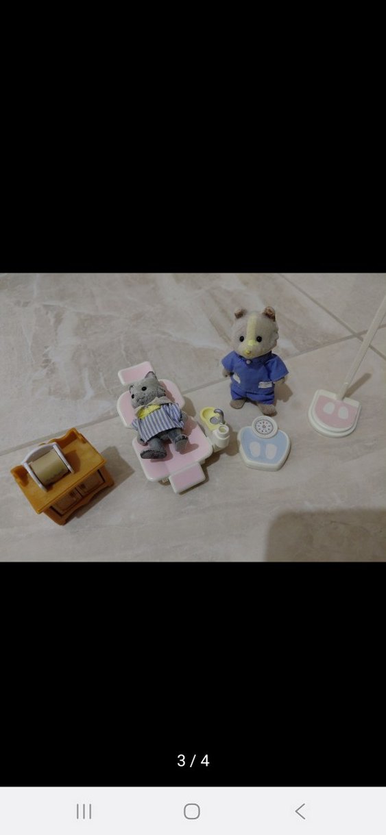 Slvian family dişçi seti Pastel Mavi Mini Oyuncak Seti - Görsel 2