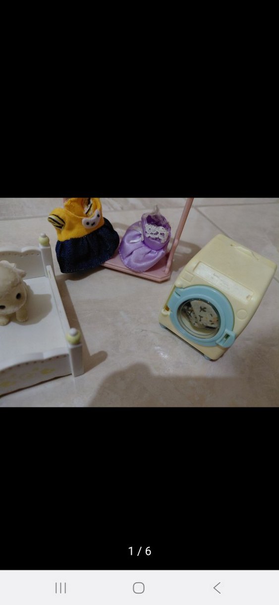 Slyvian Family Bebek ve Mobilya Seti Pastel Renkli Oyuncaklar - Görsel 4