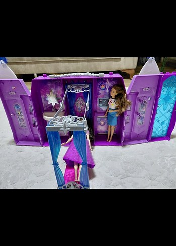 Barbie Mor Renkli Oyuncak Kale Şato - Görsel 3