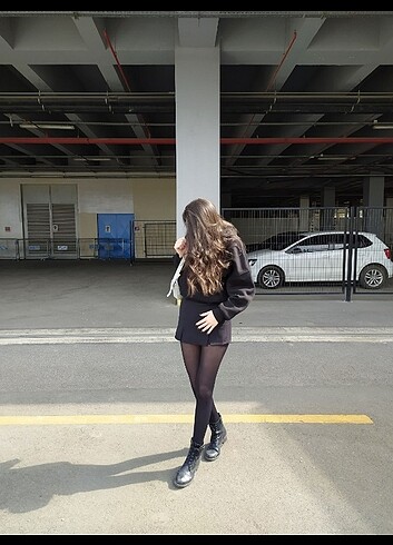 Trendyol & Milla Siyah şort etek