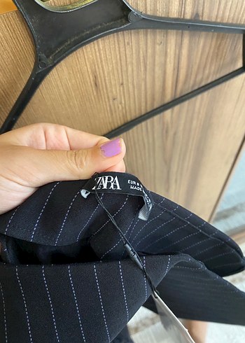 Zara Zara Kadın Çizgili Kumaş Pantolon