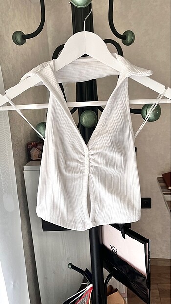 bershka crop top bluz