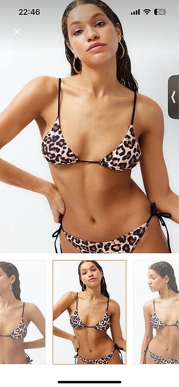 Trendyol & Milla Leopar bikini üstü