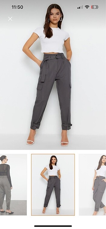 Kargo pantolon kemerli - Görsel 3