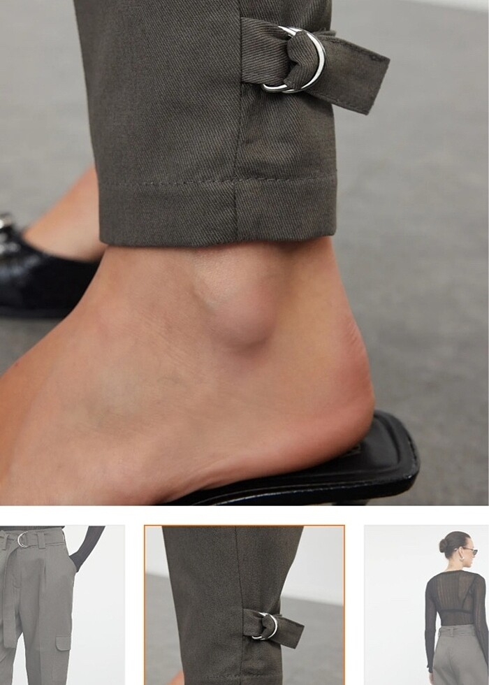 Kargo pantolon kemerli - Görsel 2