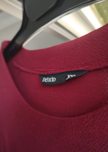 xxl Beden Bordo Dantel Detaylı Uzun Kollu Kadın Bluz