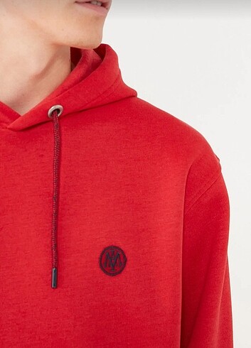 l Beden Mavi erkek sweatshirt