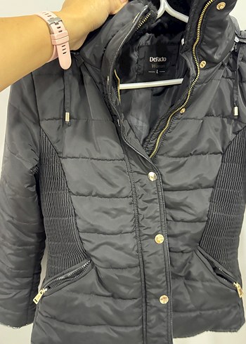 Siyah Kürklü Kadın Kışlık Mont - Görsel 7